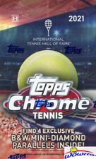 2021 Topps CHROME Tennis EXCLUSIVE Factory Sealed Hobby LITE Box-B&W REFRACTORS