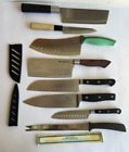 Lot of 8 Kitchen Knives, some VTG & Japanese-LOOK!!
