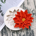 Poinsettia Christmas Flower Silicone Sugarcraft Mold Resin Tools Cupcake Fondant