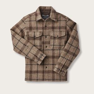 NWT Filson Mackinaw Shirt Jac Wool Size Small! Rare Discontinued Taupe & Brown!