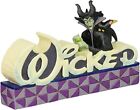 Jim Shore Disney 4038490 Maleficent Wicked Word Plaque Figurine New in Box