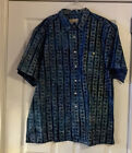 The Territory Ahead Mens Button Front Batik Hawaiian Shirt Xxl