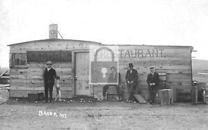 Saloon Bar & Restaurant Blatz Beer Baker Montana MT - 8x10 Reprint