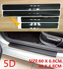 Parts Accessories Carbon Fiber Vinyl Car Door Sill Scuff Plate Sticker 5D Cover (For: Subaru Forester)