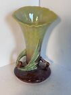 Roseville Pottery Wincraft 1948 Brown Green Pine Cone Vase 283-8