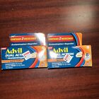 2PK Advil Dual Action Back Pain W/ Acetaminophen ~ 72 Caplets Each ~ EXP 8/25