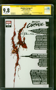 Absolute Carnage 1 CGC 9.8 SS Crain Skyline Spider Man 700 Homage Variant