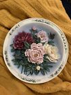 “The Peony Garden” Porcelain Plate By Lena Liu 1996