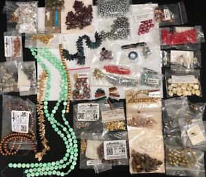 Large Lot Of  Mixed Beads Jewelry/Lamp Work Craft Supplies
