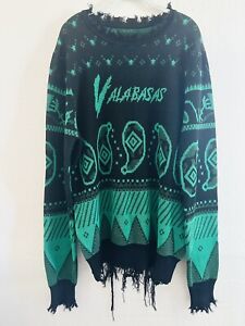 Valabasas Sweater Green And Black Size L Oversized