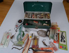 Victor Fishing Tackle Box with Lots of Vintage Fishing Gear Fresh&Salt Water