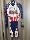 Team USA Skins Mens Cycling Body Paint Skinsuit Speedsuit Spandex  Size Small