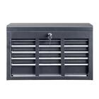 Black Tool Chest Metal Tool Box Storage Cabinet Organizer with 5 Drawers Steel