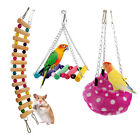 3pcs Bird Ladder Swing Toys Play Set fun Colorful Hanging Bed for Bird Cage