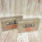 Certron D90 Blank Cassettes Lot Of 2 New Audio Tapes