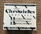 2020 Panini Chronicles Football FAT PACK BOX Factory Sealed Cello 12 Packs