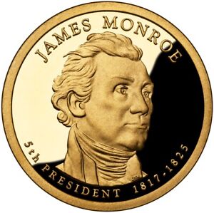 2008 S James Monroe Proof - Roll of 25 Presidential Dollar Coins $1