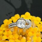 1Ct Simulated Diamond Knot Solitaire Engagement Women Ring 14K White Gold Over