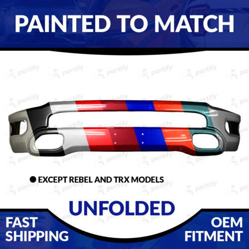 NEW Painted To Match 2019 2020 2021 2022 2023 Dodge RAM 1500 Front Bumper (For: 2020 Ram)