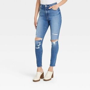 Women's High-Rise Skinny Jeans - Universal Thread Medium Wash 8