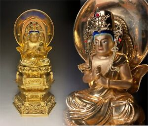 Japanese Japan, Buddhism, Buddha statue Shingon.Shu Dainichi Nyorai  29cm  新