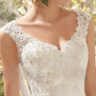 Princess Bride One-shoulder French Lace Wedding Dress