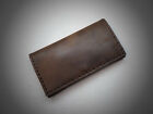 Dark Brown Handmade Leather Tobacco Pouch Handcrafted Rolling Cigarettes Case