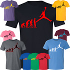 Michael Jordan Logo T-Shirt Evolution of Man Men's Tee Bulls NBA Air Jordan New