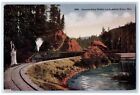 c1920s Approaching Mohler On Nehalem River Train Scene Oregon OR Trees Postcard