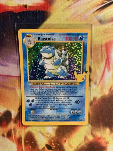 Pokémon TCG Blastoise Celebrations: Classic Collection 2/102 Holo Holo Rare LP