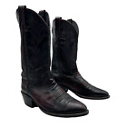 DAN POST Mens Cowboy Western Boots Dark Burgundy Teju Lizard Leather Size 8.5D