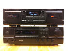 Denon Audio Bundle: DRA-375RD Receiver & DRW-585 tape deck w/remote & manuals.