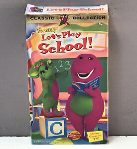 Barney VHS Video Tape Let’s Play School Classic ABC’s & 123’s BUY 2 GET 1 FREE!