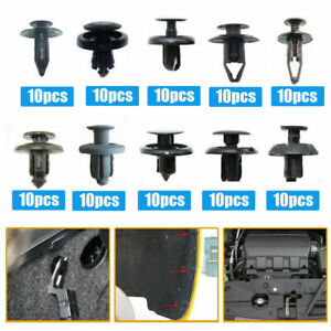 Set of 100 pcs Car Body/Bumper Push Pin Rivet Retainer Trim Moulding Clip Parts (For: 2009 Mazda 6)