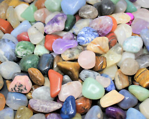 Assorted Mix Tumbled Stones: SMALL, MEDIUM or LARGE Sizes Wholesale Bulk Lots