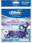 Oral-B Glide Arctic Peppermint Oil Dental Floss Picks, Mint, 75 Count