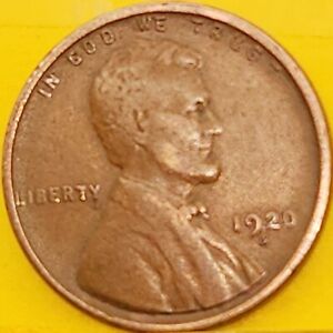 1920 S Fine Lincoln Wheat Cent Copper Penny. Nice & Brown. Great Price Free Ship