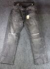 Levis Premium 501 Jeans Distressed Ripped Mens 33x30 MSRP $108