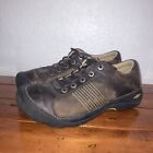 Keen Mens Finlay Brown Leather LaceUp Comfort Walking Hiking Oxford Size 11.5