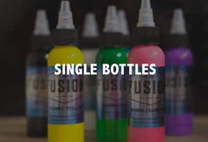 FUSION Tattoo Inks Individual Single Bottles 1/2 oz Size Select Colors AUTHENTIC