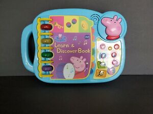 Peppa Pig Learn & Discover Book Interactive Alphabet Vocabulary Read Toy