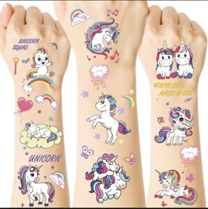 Temporary Tattoos For Kids72pcsGlitter Unicorn Tattoos For Children Girls