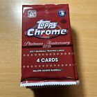 (12) 2021 Topps Baseball Chrome Platinum Anniversary 4-Card Factory Sealed Pack