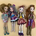 Ever After High Dolls Lot Of 4 w/ Accessories Shoes Boots Dresses Missing Hands*