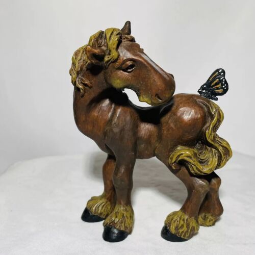 New ListingPasture Pals Montana Silversmiths Elmer's Horse Sense Butterfly Figurine