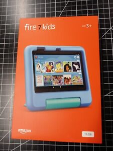 Amazon Fire 7 Kids Blue Tablet 12th Gen 16GB Age 3+ NIB