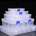 Clear 8/10/15- 36 Compartment Plastic Organizer Box Craft Bead Storage Container