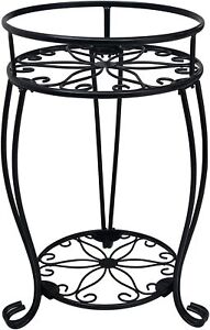 CASIMR 2 Tier Plant Stand Indoor Outdoor Tall Metal Potted Holder Rack Choose In