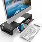 Desktop Monitor Stand with Drawer Riser with Storage Monitor Shelf with USB