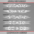 Personalized Text Decal Sticker Vinyl Graphic Windshield Window Tribal Flame Car